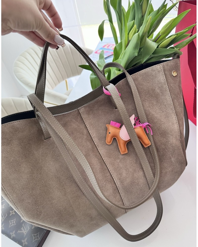 SKÓRZANA TOREBKA A4 ▪️MOKKA