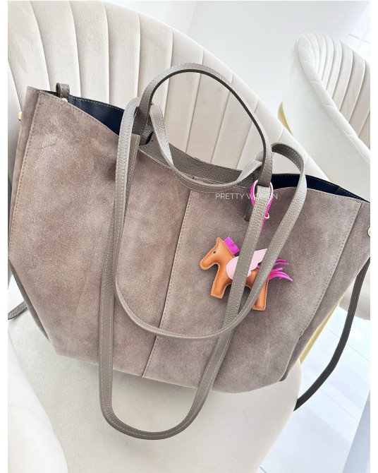 SKÓRZANA TOREBKA A4 ▪️MOKKA