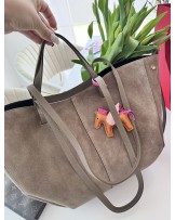 SKÓRZANA TOREBKA A4 ▪️MOKKA