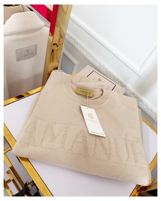 SWETER BEŻOWY  PRETTY ▪️LM