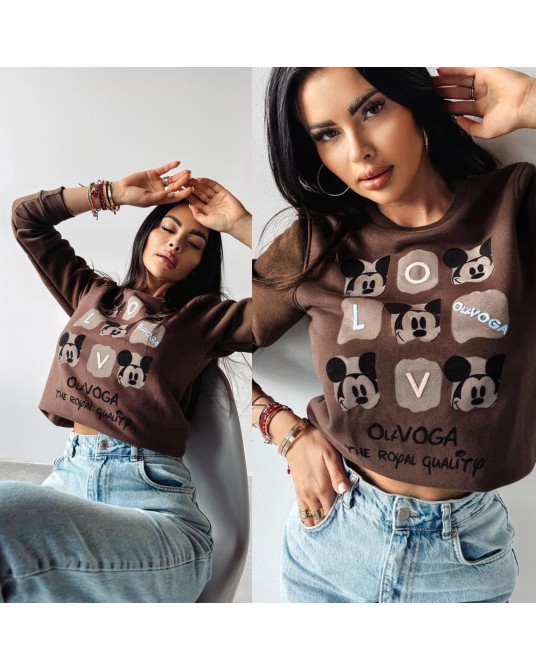 Bluza ocieplana ▪️CZEKOLADA MICKEY