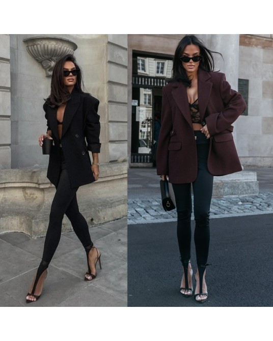 STYLOWE LEGGINSY CZARNE ▪️