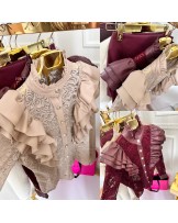 KOSZULA VINTAGE ▪️BORDO