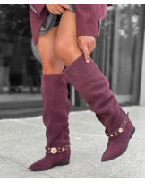 SKÓRZANE KOZAKI ▪️BAKŁAŻAN