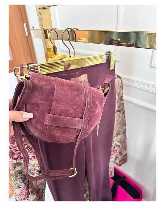 SKÓRZANA TOREBKA ▪️bakłażan