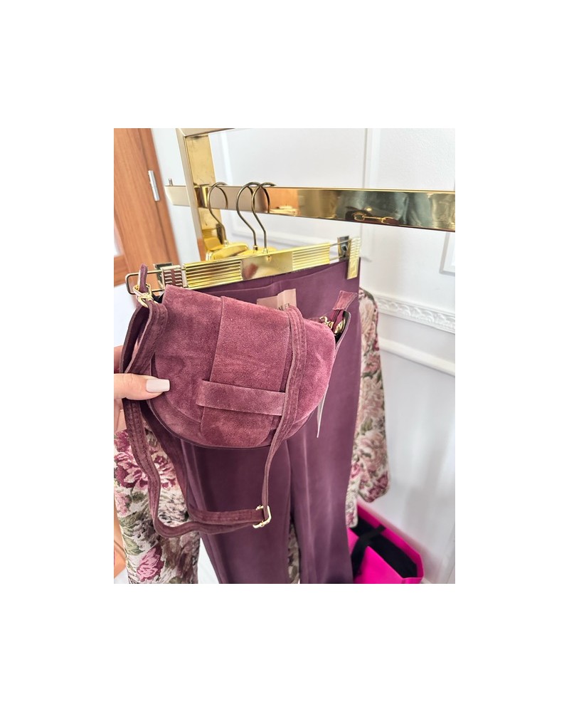 SKÓRZANA TOREBKA ▪️bakłażan