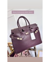 TOREBKA SKÓRA LICOWA ▪️limitowany kolor bakłażan