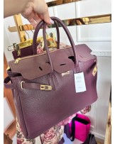 TOREBKA SKÓRA LICOWA ▪️limitowany kolor bakłażan