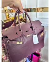 TOREBKA SKÓRA LICOWA ▪️limitowany kolor bakłażan