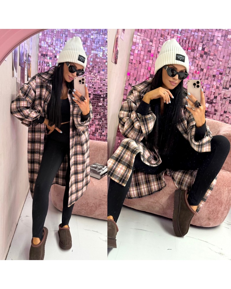 KOSZULA W KRATĘ LONG ▪️