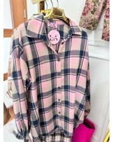 KOSZULA W KRATĘ ▪️Isabell rozowa LAMILLA