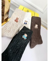 SKARPETY Z MISIEM WEŁNA ▪️kolory DŁUŻSZE