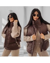 KAMIZELKA RAIN ▪️Czekoladowa