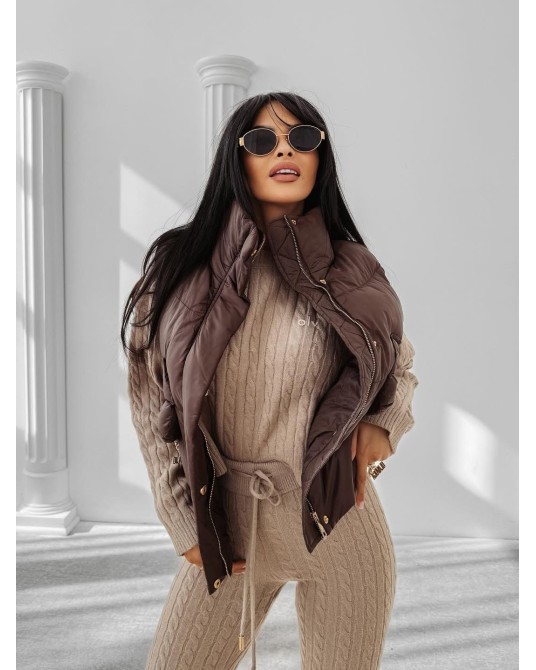 KAMIZELKA RAIN ▪️Czekoladowa