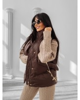 KAMIZELKA RAIN ▪️Czekoladowa