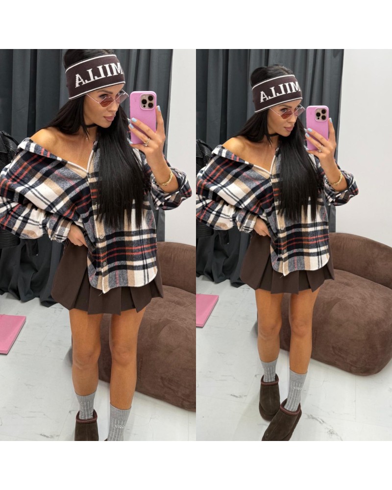 KOSZULA W KRATĘ ▪️grubsza