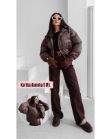 DAMSKA KURTKA CZEKOLADOWA ▪️