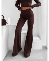 Komplet damski OLAVOGA WINDSCRIPT brązowy