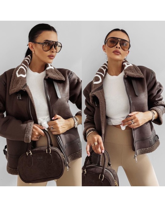 Kurtka Kożuszek ▪️CZEKOLADA