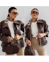 Kurtka Kożuszek ▪️CZEKOLADA