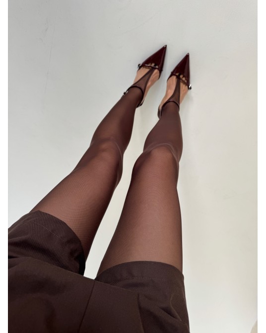 Legginsy półtrasparentne ▪️CZEKOLADA