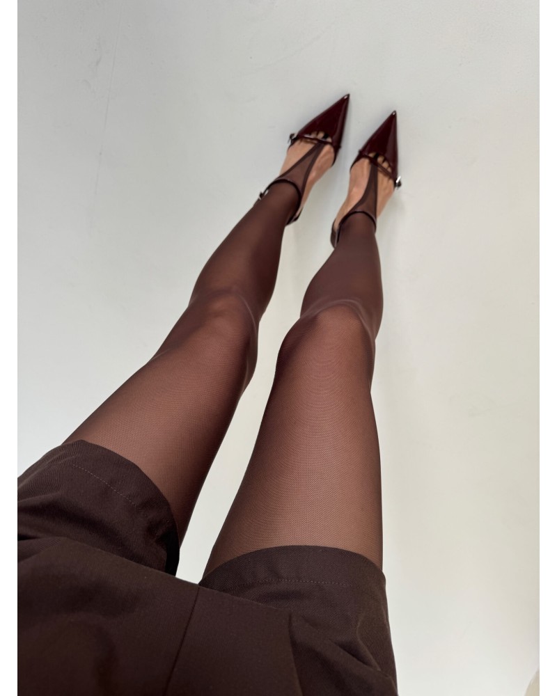 Legginsy półtrasparentne ▪️CZEKOLADA