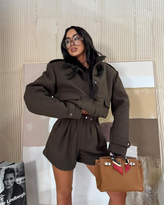 Wełniana Bomberka la Milla czekolada ▪️