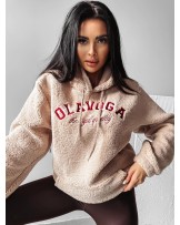 BLUZA MIS teddy z wełna ▪️bezowa