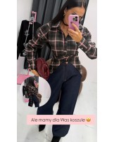 KOSZULA TALIOWANA W KRATKĘ ▪️