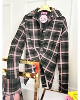 KOSZULA TALIOWANA W KRATKĘ ▪️