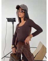 MODELUJĄCA BLUZKA AURA ▪️czekolada