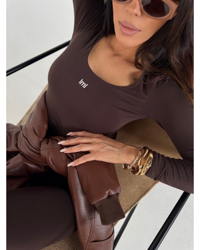MODELUJĄCA BLUZKA AURA ▪️czekolada