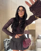 SPÓDNICA BOMBKA ▪️CZEKOLADA la milla