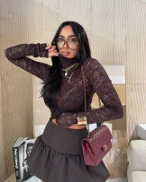 SPÓDNICA BOMBKA ▪️CZEKOLADA la milla