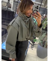 STYLOWY TRENCZ KHAKI ▪️