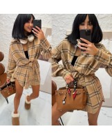 KOSZULO SUKIENKA FLANELA Z PASKIEM ▪️la milla