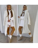 PŁASZCZ LONG BEAR ECRU ▪️PRE ODER