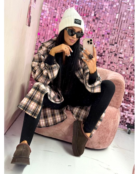 KOSZULA W KRATĘ LONG ▪️