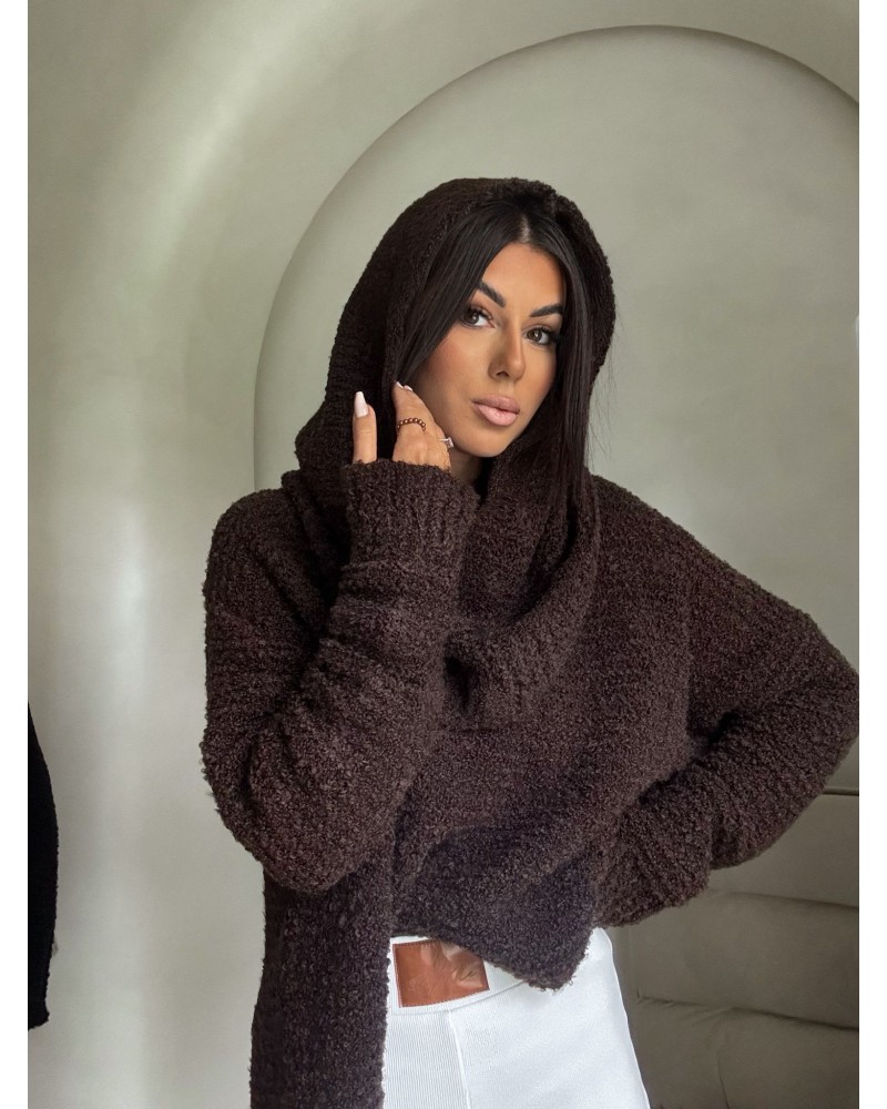 CZEKOLADOWA BALACLAVA ▪️50 % wełna