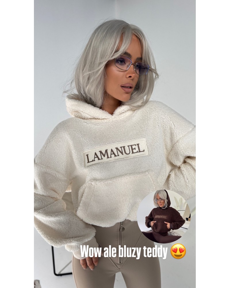 BLUZA TEDDY ▪️ecru