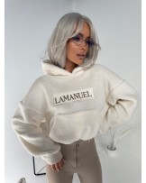 BLUZA TEDDY ▪️ecru