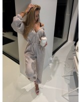 DZIANINOWY KOMBINEZON ▪️Mokka