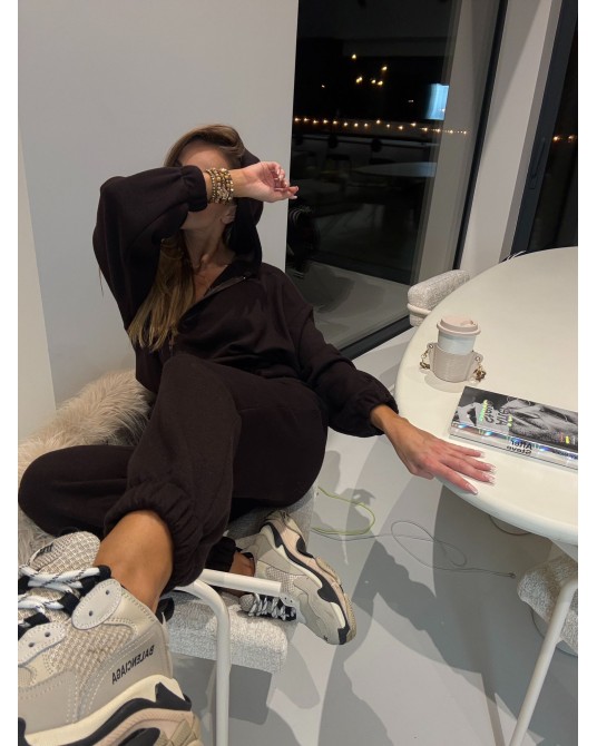 DZIANINOWY KOMBINEZON ▪️CZEKOLADA