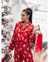 Satynowa piżama ▪️CHRISTMAS czerwona