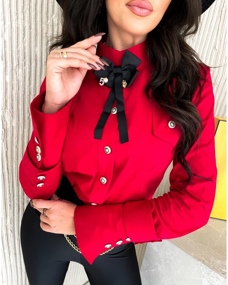 STYLOWA KOSZULA CZERWONA  ▪️LUXURY 