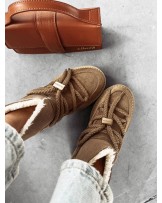 SKÓRZANE ŚNIEGOWCE ▪️brąz