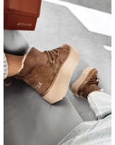 SKÓRZANE ŚNIEGOWCE ▪️brąz