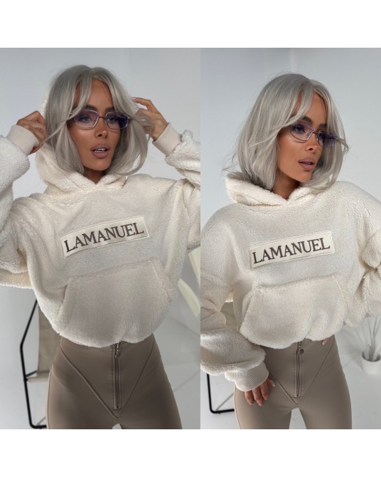 BLUZA TEDDY ▪️ecru