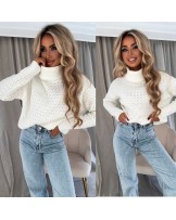 SWETER INKO ▪️ECRU WEŁNA