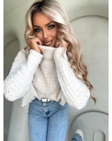 SWETER INKO ▪️ECRU WEŁNA